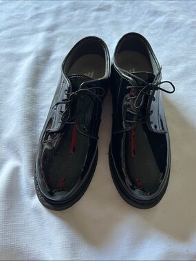 Bates Black Patent Women's Derby Oxfords